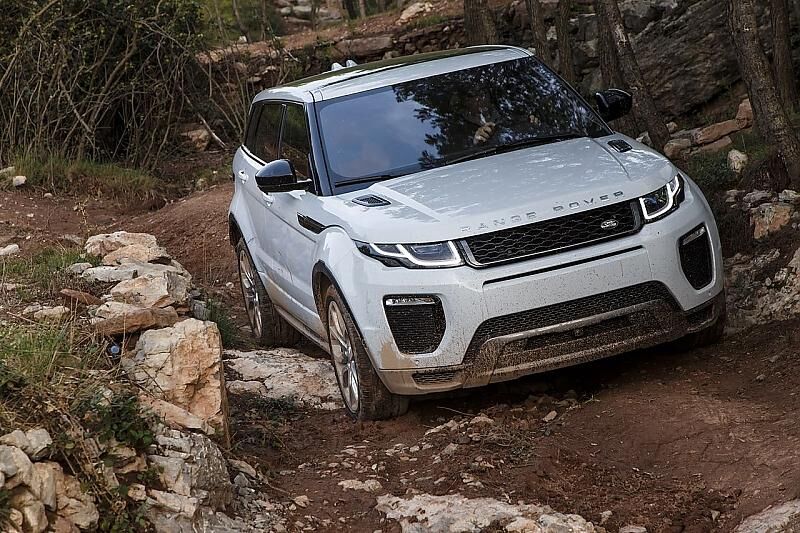 Bild 20: Wo andere alle vier Räder von sich spreizen, legt der Range Rover Evoque erst los