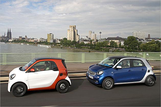 Mit 90-PS-Motor plus Doppelkupplungsgetriebe liegen rund 800 Euro zwischen Fortwo und Forfour