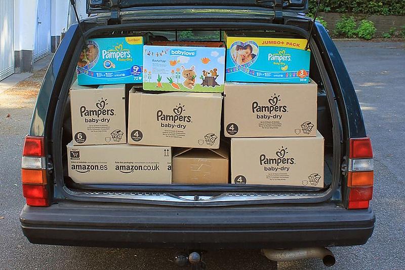 Die Kita freut sich über einen neuen Windelvorrat.