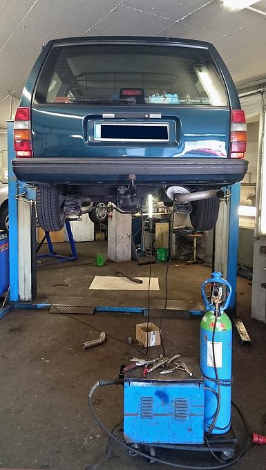 Auch ein Schwede muss mal in die Werkstatt.