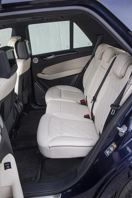 Mercedes GLE 400 4matic - die Kopfstützen können im Fond nicht überzeugen