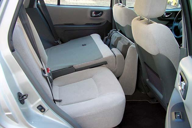 Die Rücksitze lassen sich asymmetrisch geteilt umlegen