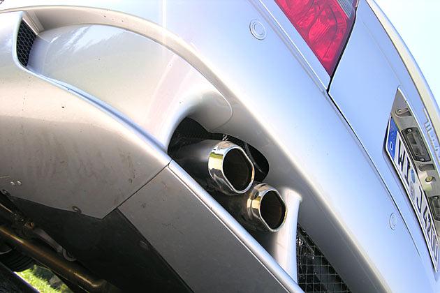 Die Auspuffanlage des Gransport sorgt für einen noch markigeren Sound