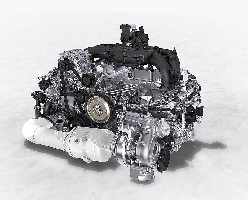 Der Vierzylinder im Boxster S hat 2.5 Liter Hubraum