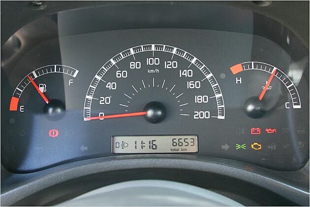 Der Tacho reicht bis 200, aber der Natural Power schafft maximal 148 km/h