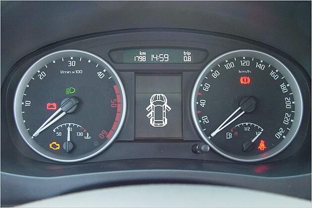 Die klare Instrumentengrafik ist gelungen