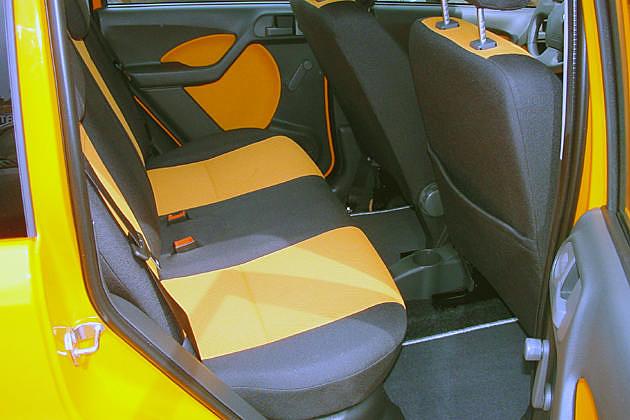 Wie beim normalen Panda bietet der Fond nur zwei Sitzplätze