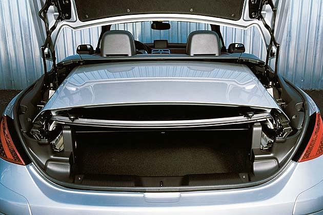 Das Verdeck lässt einen Stauraum von immerhin 204 Litern übrig