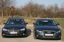 Vergleich: Audi A4 3.0 TDI vs. BMW 330xd - Bayerische Meisterschaften