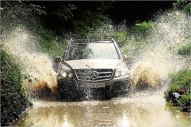 Die Wat-Tiefe liegt bei 30 Zentimetern - der Q5 schafft 50 Zentimeter