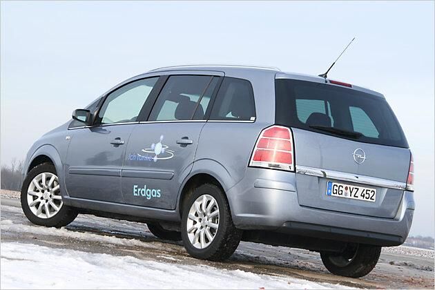 Wir fuhren den Erdgas-Zafira in der Version vor dem Facelift