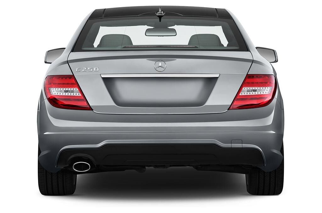 Mercedes C-Class (Baujahr 2011) - 2 Türen Heckansicht
