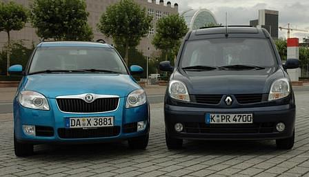 Renault Kangoo und Skoda Roomster