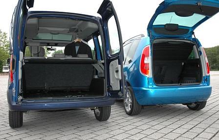 Renault Kangoo und Skoda Roomster