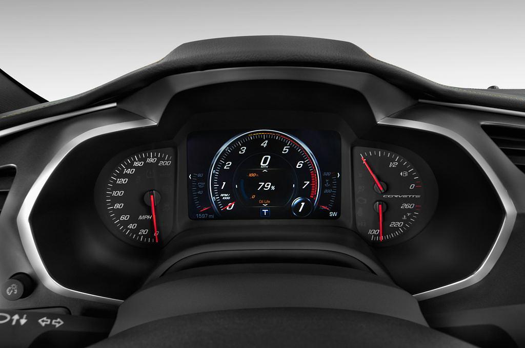 Chevrolet Corvette (Baujahr 2014) Stingray 3 Türen Tacho und Fahrerinstrumente