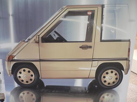 Einer der Vorläufer des Smart im Mercedes-Benz Museum