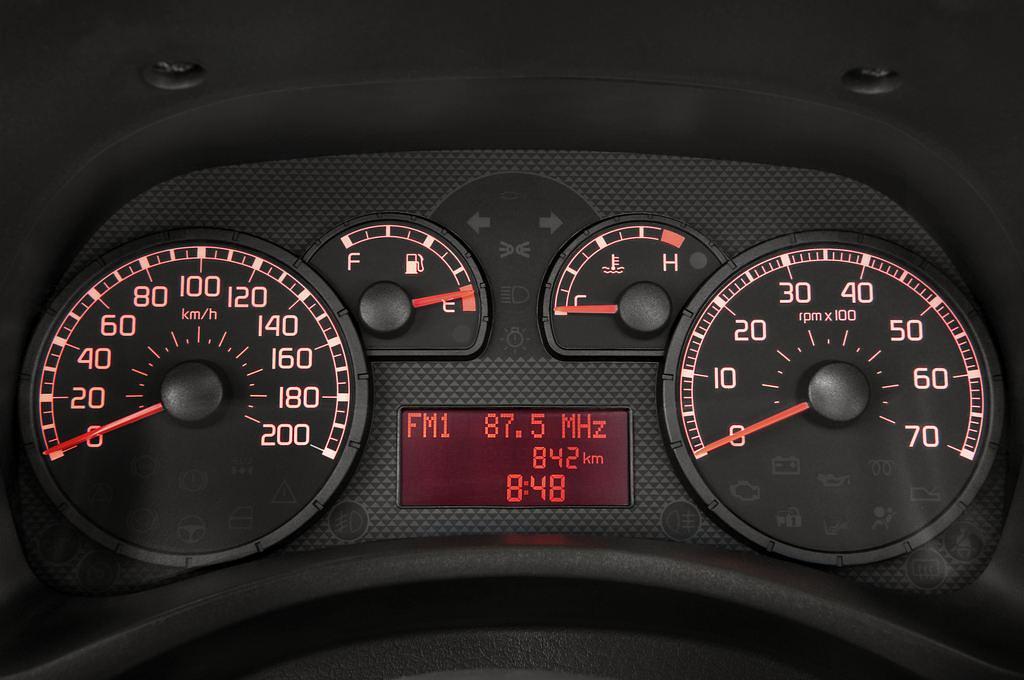 FIAT Panda (Baujahr 2010) Cross 5 Türen Tacho und Fahrerinstrumente