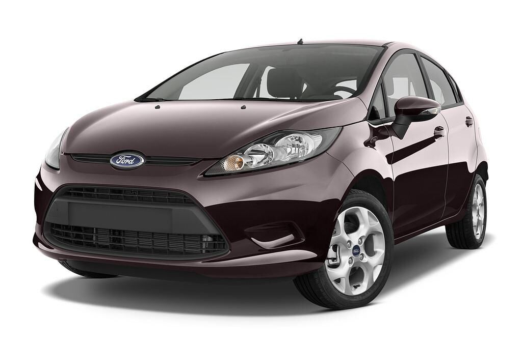 Ford Fiesta (Baujahr 2010) Titanium 5 Türen seitlich vorne mit Felge