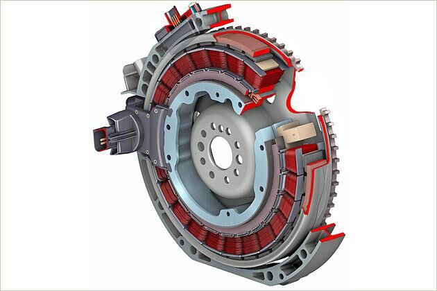 Der Elektromotor wurde auf kompakte Maße gebracht