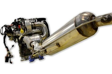 HDI-Blue-Abgasstrang mit SCR-Katalysator vor dem Partikelfilter