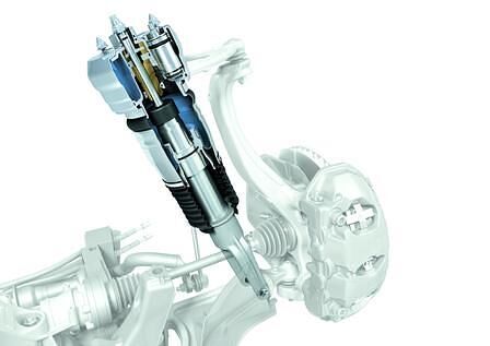 Porsche Panamera: Luftfeder mit schaltbarem Zusatzvolumen