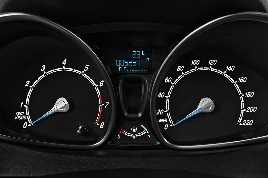Ford Fiesta (Baujahr 2014) Sport 3 Türen Tacho und Fahrerinstrumente