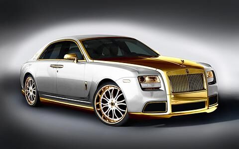 Getunter Rolls-Royce - Goldkettchen auf Rädern