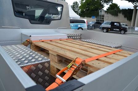 Die Ladefläche wird noch vergrößert.