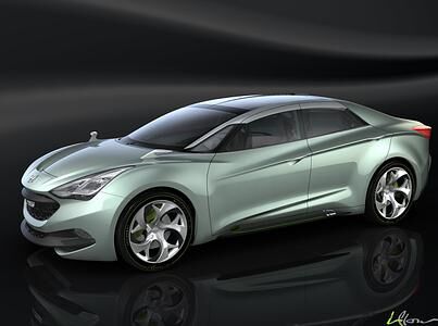 Hyundai Studie HED-7 i-flow mit Diesel-Hybrid
