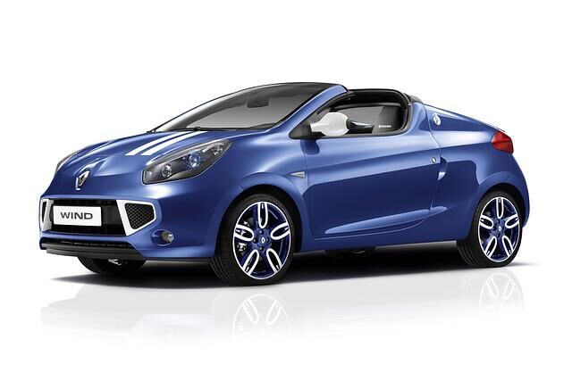 Renault Wind Gordini - Blau-weiß gestreiftes Cabrio