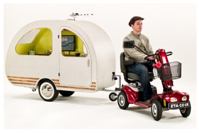 Mini-Wohnwagen - Ein Schneckenhaus für das Seniorenmobil