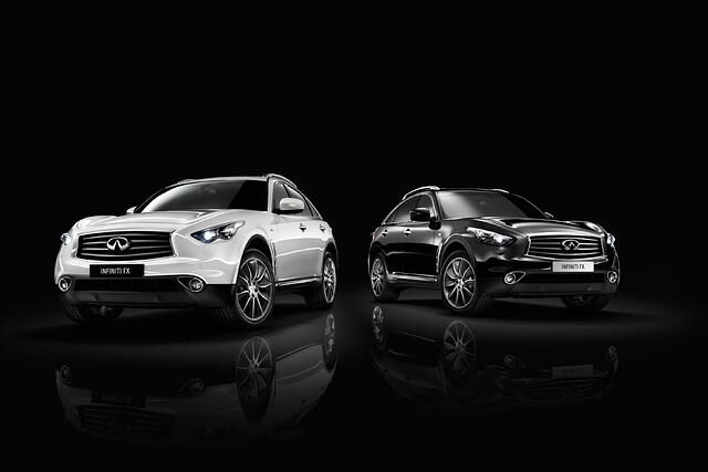 Infiniti-Sondermodell Black and White Edition - Schwarz-Weiß-Malerei