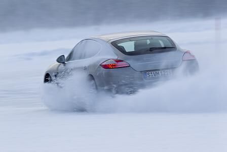 Porsche Panamera Snow and Ice in Ivalo