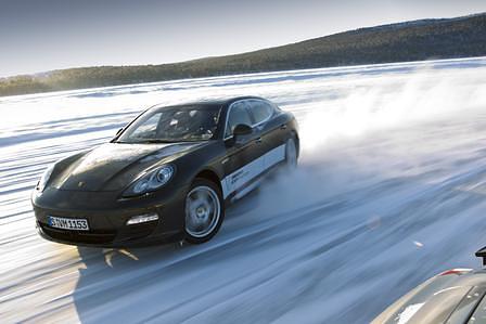 Porsche Panamera Snow and Ice in Ivalo