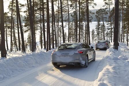 Porsche Panamera Snow and Ice in Ivalo
