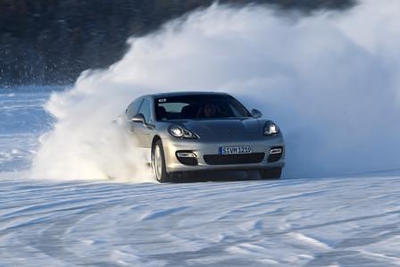 Porsche Panamera Snow and Ice in Ivalo