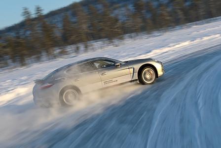Porsche Panamera Snow and Ice in Ivalo
