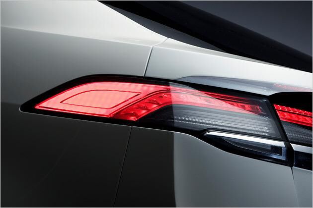 Auch die Heckleuchten sehen futuristisch aus