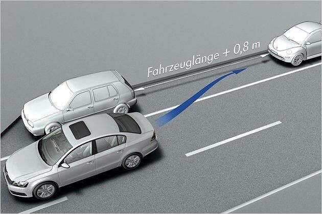 Der weiterentwickelte Park Assist II ermöglicht nun automatisches Einparken in kleinere Lücken als zuvor