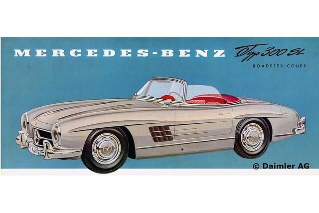 Mercedes-Benz 300 SL Roadster Typ W198 II Werbung