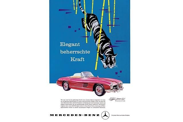 Mercedes-Benz 300 SL Roadster Typ W198 II Werbung