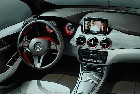 Cockpitentwurf B-Klasse