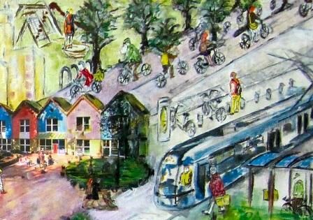 Vision 2050: Nachhaltiger Verkehr (Fraunhofer-ISI/Judith Kozinski)