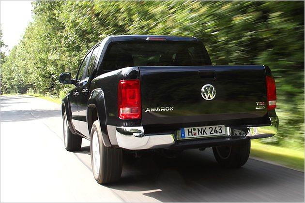 Der verchromte Heckstoßfänger ist Bestandteil der Highline-Version