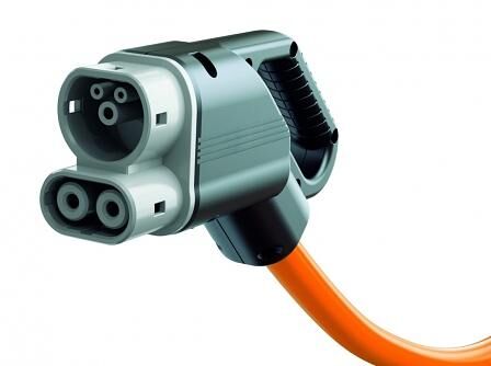 VW E Up! kombinierte Ladebuchse für Gleich- und Wechselstrom