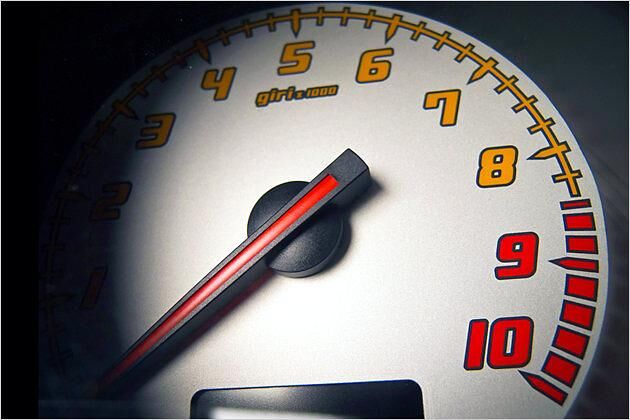 "giri x 1.000" - der Drehzahlmesser des Gallardo LP570-4 Superleggera