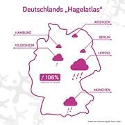 Auswertung von Schadenmeldungen - Versicherer kürt Leipzig zur Hagelhauptstadt 