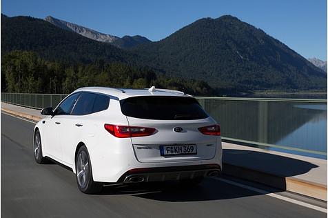 Kia Optima 1.7 CRDi Sportswagon - das Heck kann sich sehen lassen