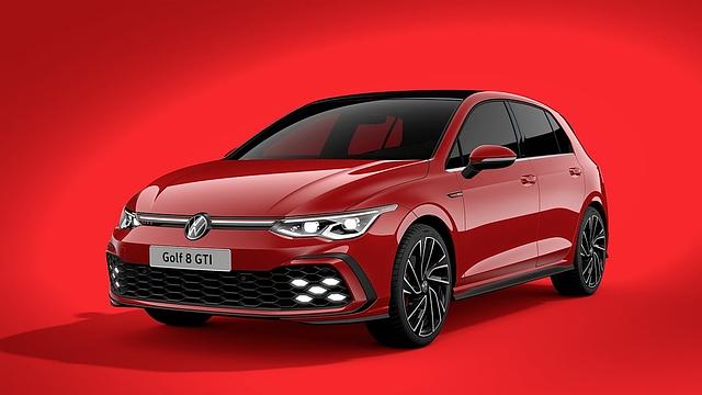 Der VW Golf 8 GTI hat Nebelscheinwerfer mit jeweils acht LED-Punkten