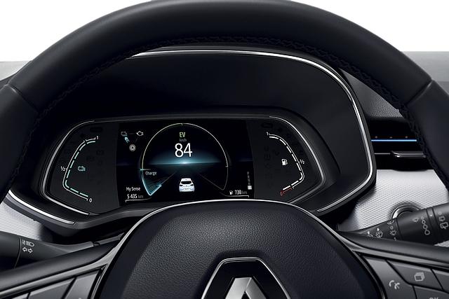 Im Renault Clio E-Tech hat das Cockpit ein zentrales digitales Instrument